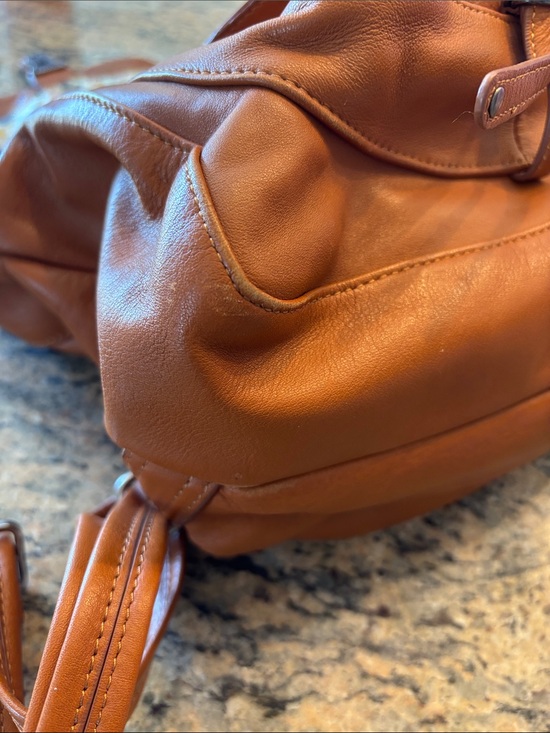 Lancaster Paris Soft Vintage Nova Full-Grain Cowhide Leather Backpack Cognac main image 10